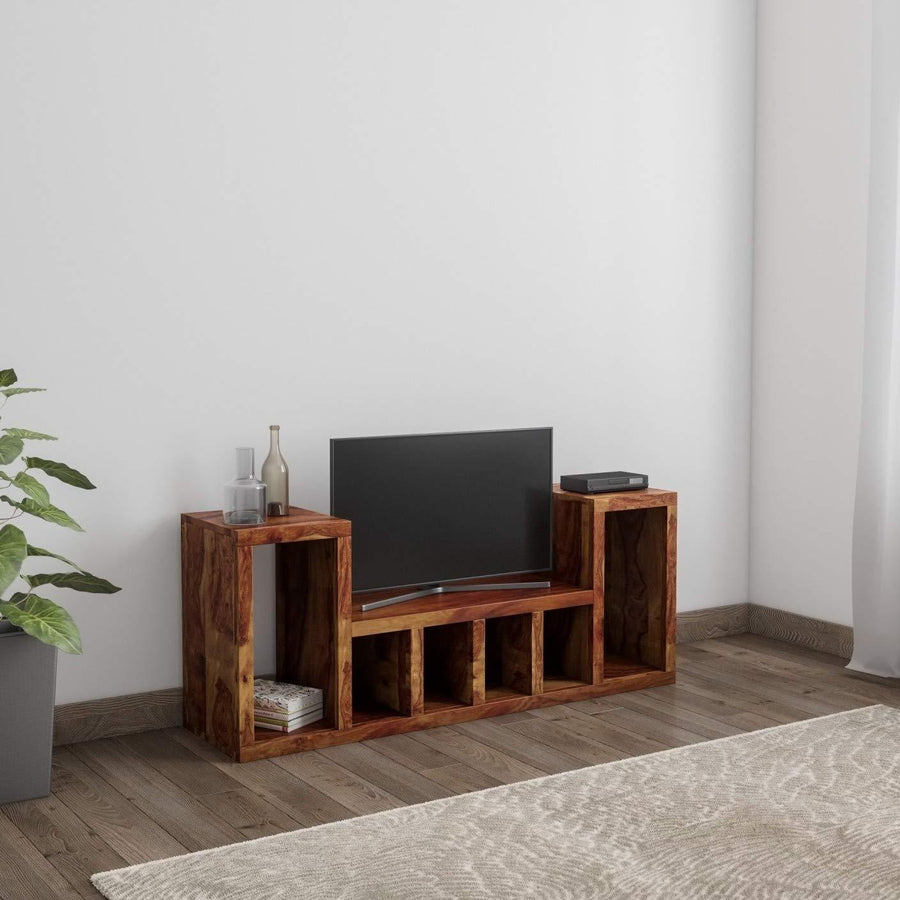 Brown with a natural wood finish