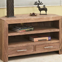Estante Solid Sheesham Wood TV Unit for Living Room - WoodenTwist