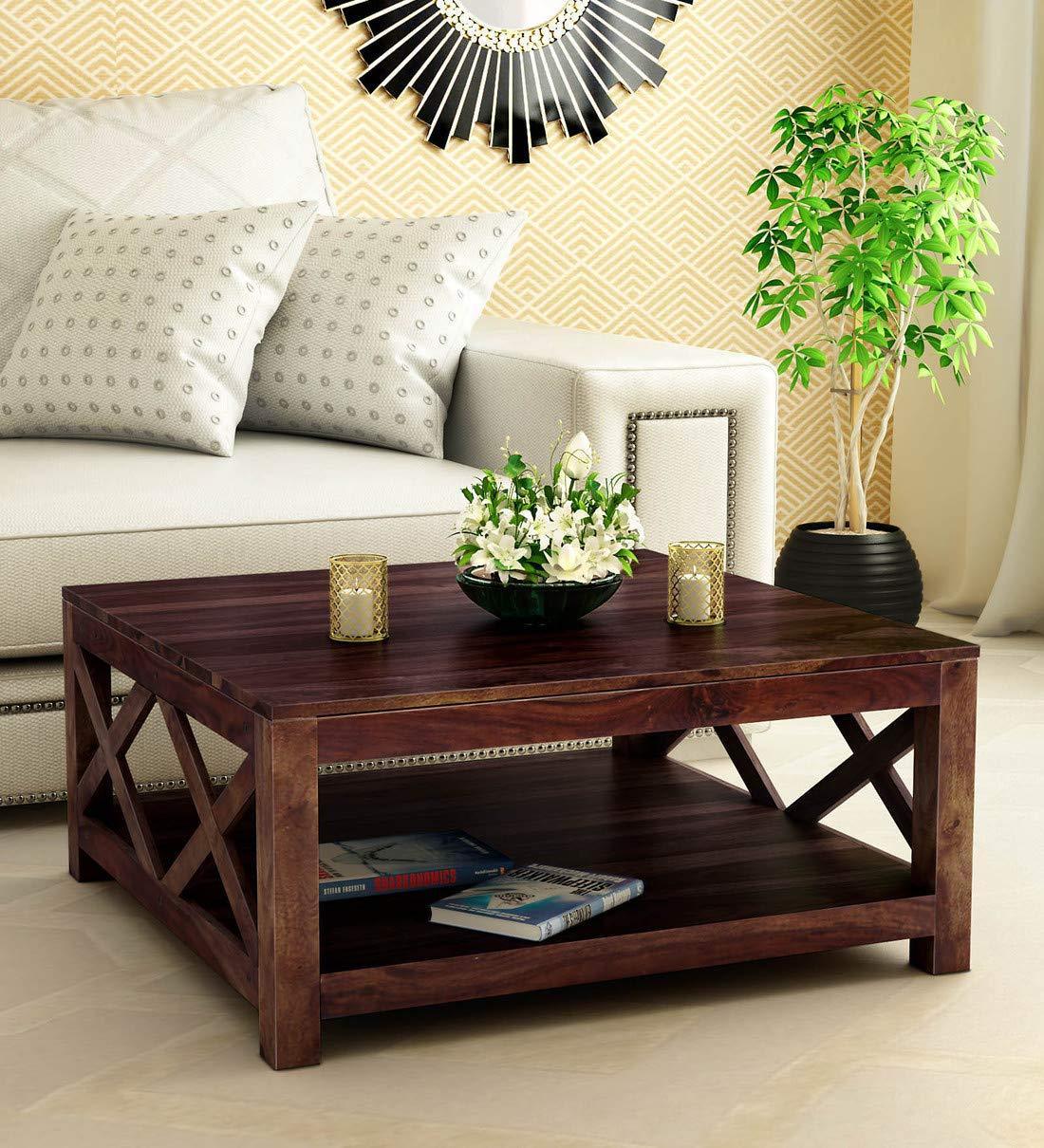 Handmade Solid Sheesham Wood Coffee Table