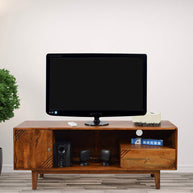 Unico Solid Sheesham Wood TV Unit for Living Room - WoodenTwist