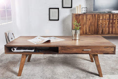 Espacio Wooden Handmade Solid Sheesham Wood Coffee Table - WoodenTwist