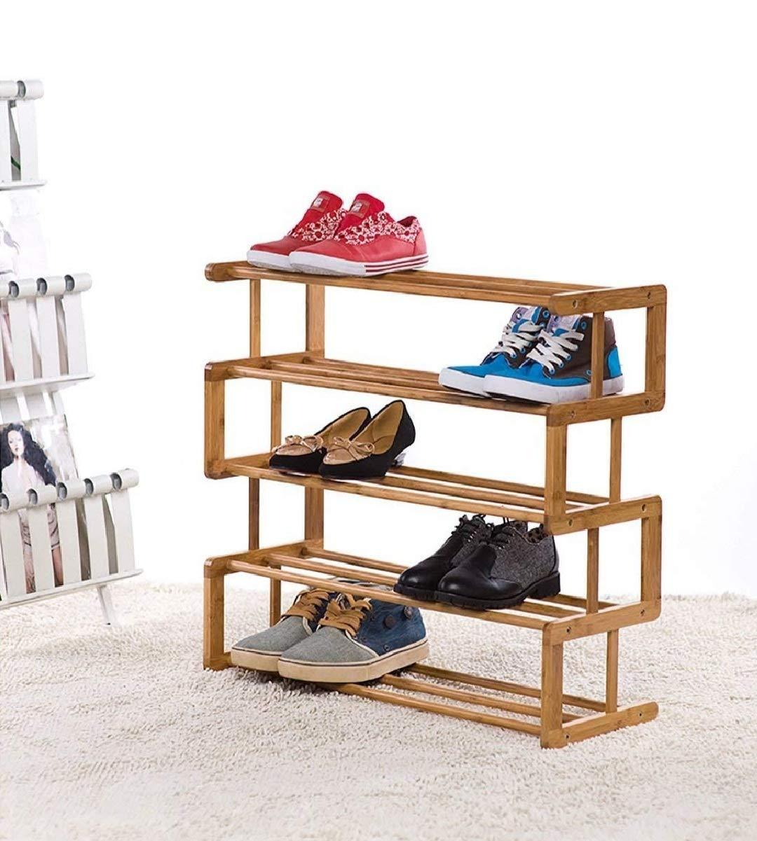 Wooden Handmade Stylish Solid Sheesham Wood Shoe Rack - WoodenTwist