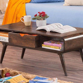 Decoración Wooden Handmade Solid Sheesham Wood Coffee Table - WoodenTwist