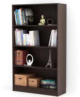 Modern brown rectangular bookshelf cabinet 