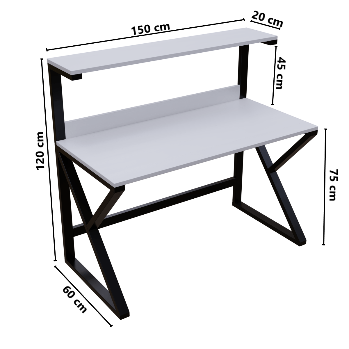 Bali Computer table in Beige finish by Riyan Luxiwood