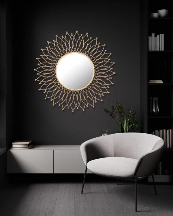 Sunflower Wall Mirror - WoodenTwist