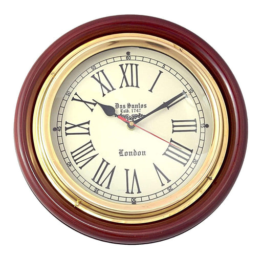 Home Décor Silent Ticking Modern Antique Style Wood Wall Clock - WoodenTwist