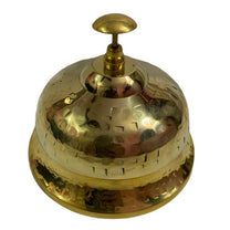 Shinny Brass Table Bell - Ornate Hotel Reception, Office Calling, Bar Desk, Home & Office Decor - WoodenTwist