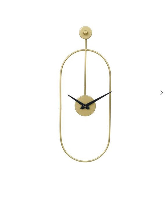 Golden Wall Clock for Home Décor