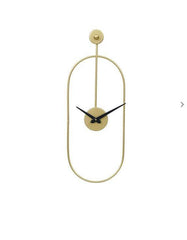 Golden Wall Clock for Home Décor