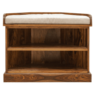 Miel Wooden Handmade Solid Sheesham Wood Shoe Rack - WoodenTwist