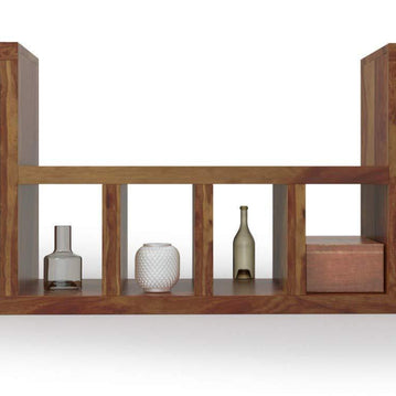 CAJA Solid Sheesham Wood TV Unit for Living Room - WoodenTwist