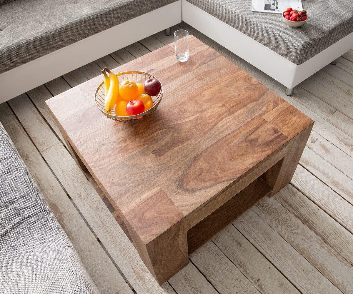 Elegante Wooden Handmade Solid Sheesham Wood Coffee Table - WoodenTwist