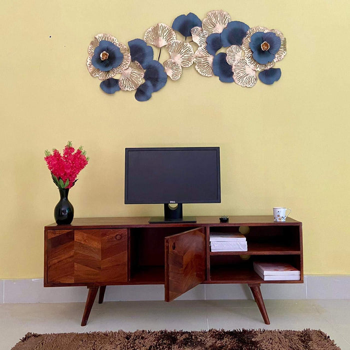 Llindo Solid Sheesham Wood TV Unit for Living Room - WoodenTwist