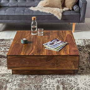 Avión Wooden Handmade Solid Sheesham Wood Coffee Table - WoodenTwist