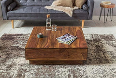 Avión Wooden Handmade Solid Sheesham Wood Coffee Table - WoodenTwist