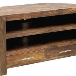 Estante Solid Sheesham Wood TV Unit for Living Room - WoodenTwist