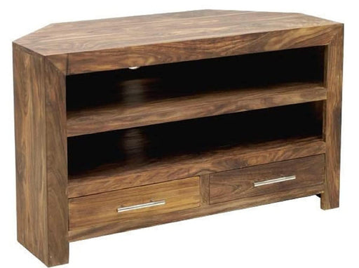 Estante Solid Sheesham Wood TV Unit for Living Room - WoodenTwist