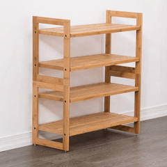 Esmalte natural Wooden Handmade Solid Sheesham Wood Shoe Rack - WoodenTwist