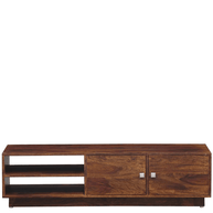 Dormitorio Handmade Solid Sheesham Wood TV Unit for Living Room - WoodenTwist