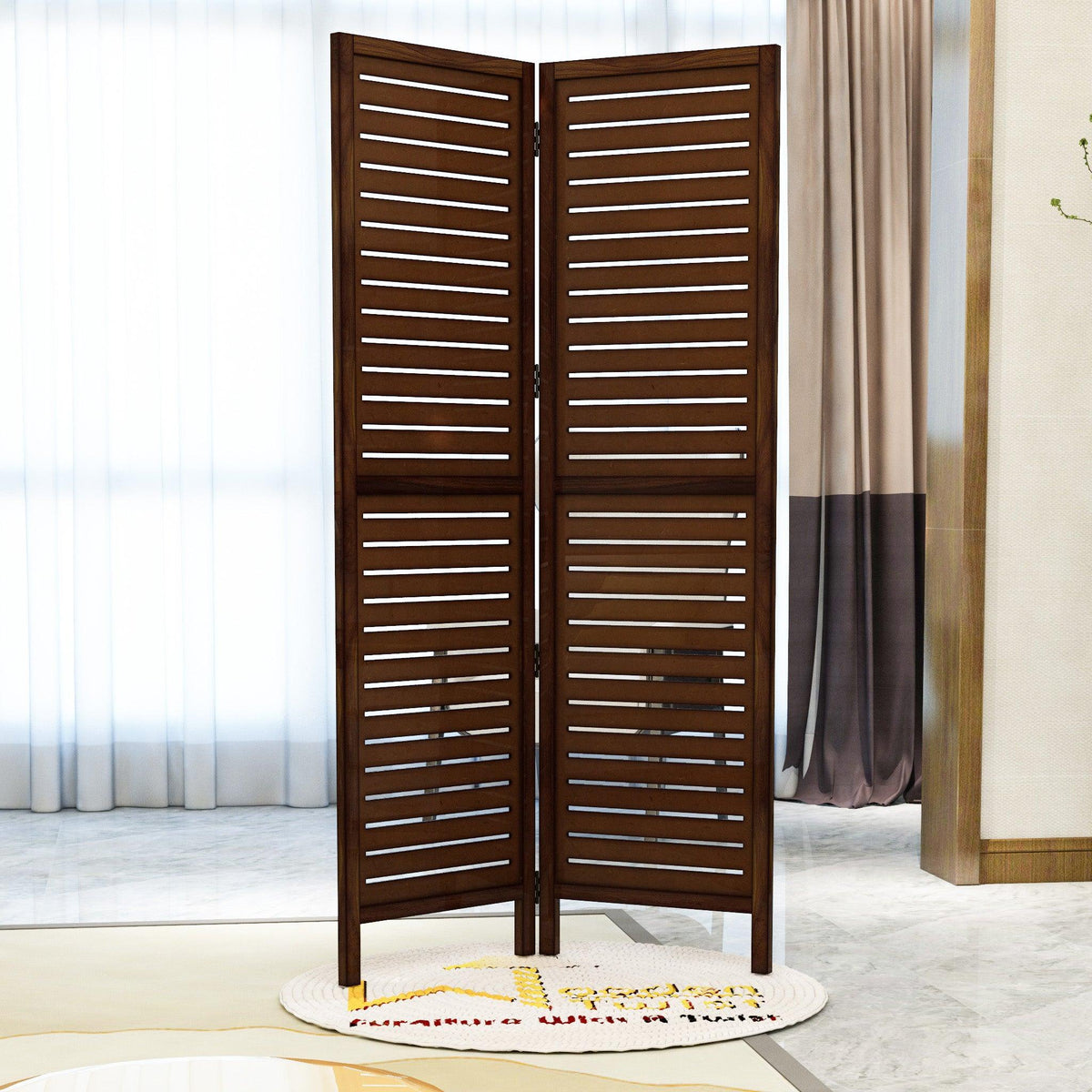 Wooden Handicrafts Partition Wooden Room Divider (Mango Wood) - WoodenTwist