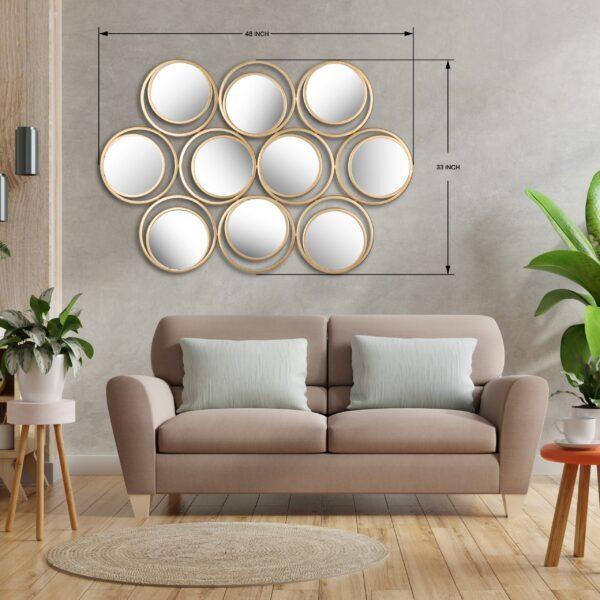 Stylish Look 10 Mirror Wall Art - WoodenTwist