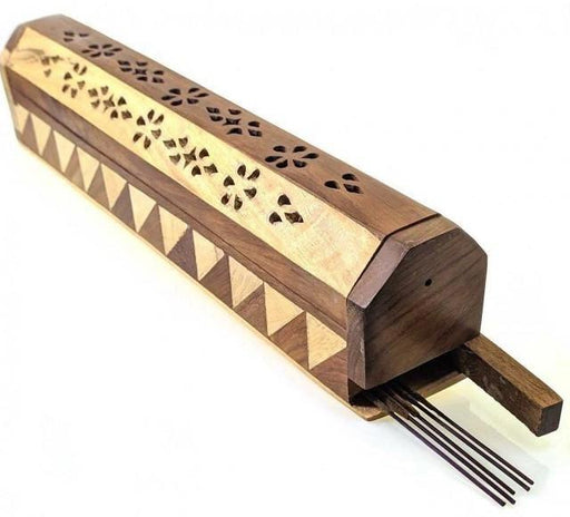 Wooden Twist Pure Mango Wood Incense Stick and Cones Holder - WoodenTwist
