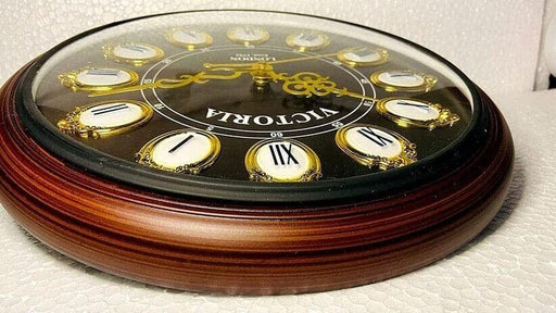 Vintage Decor Handicraft Roman Number Wooden Antique Wall Clock 12 Inch - WoodenTwist