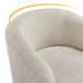 Wooden Twist Boucle Fabric Lounge Chair Beige - WoodenTwist