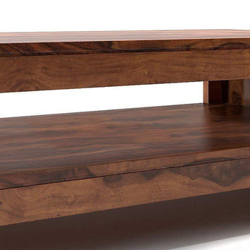 Moderna Wooden Handmade Solid Sheesham Wood Coffee Table - WoodenTwist