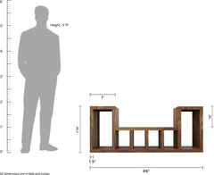 CAJA Solid Sheesham Wood TV Unit for Living Room - WoodenTwist