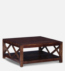 Aesthetic Wooden Handmade Solid Sheesham Wood Coffee Table - WoodenTwist