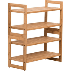 Esmalte natural Wooden Handmade Solid Sheesham Wood Shoe Rack - WoodenTwist