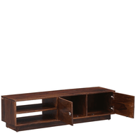 Dormitorio Handmade Solid Sheesham Wood TV Unit for Living Room - WoodenTwist