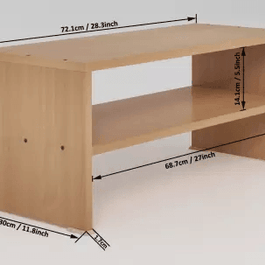 Beige Wooden Handmade Solid Sheesham Wood Shoe Rack - WoodenTwist