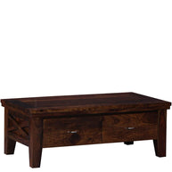 Wooden Handmade Solid Sheesham Wood Coffee Table - WoodenTwist
