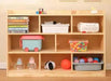 Light Oak Rectangular Cabinet Furniture Toy Shelf 