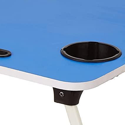 Convenient Cup Slot Detail - Blue Laptop Desk
