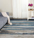 Hand Tufted Abstract Blue Color Carpet - WoodenTwist