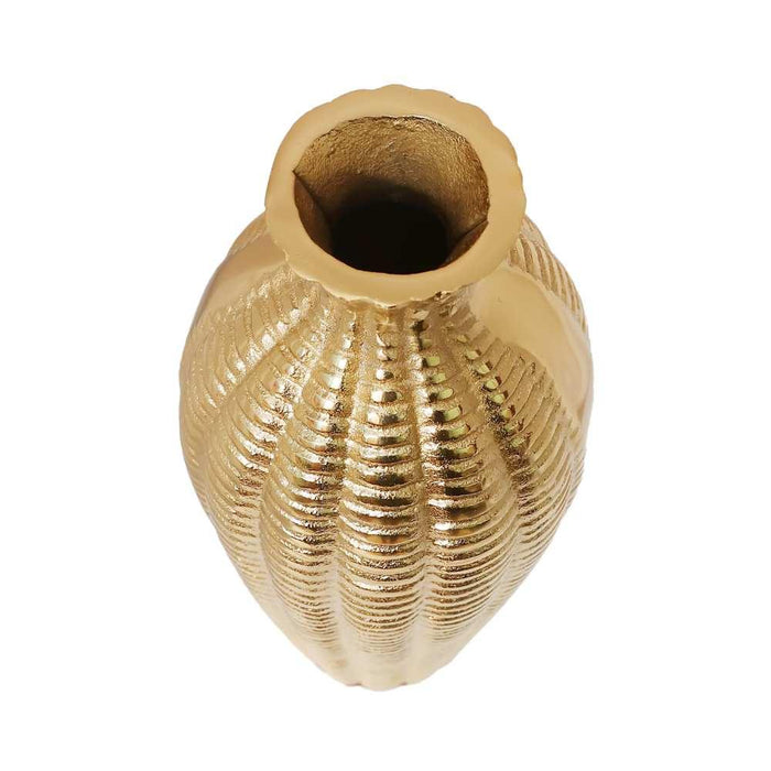 Serene Metallica Vase Golden - WoodenTwist