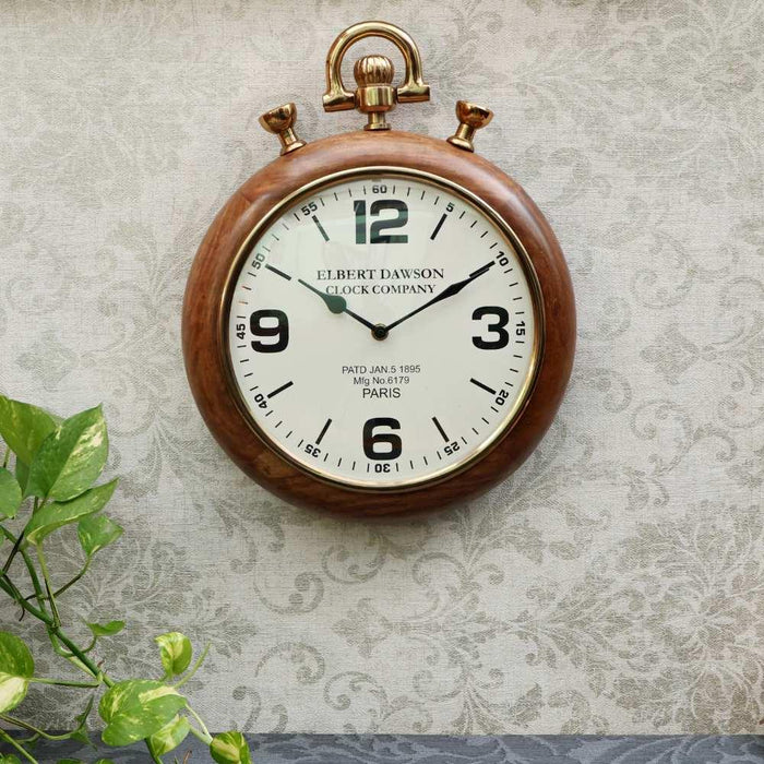 Sullivan - Sheesham wall clock - WoodenTwist