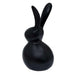 Abstract Hare Sculpture Black - WoodenTwist