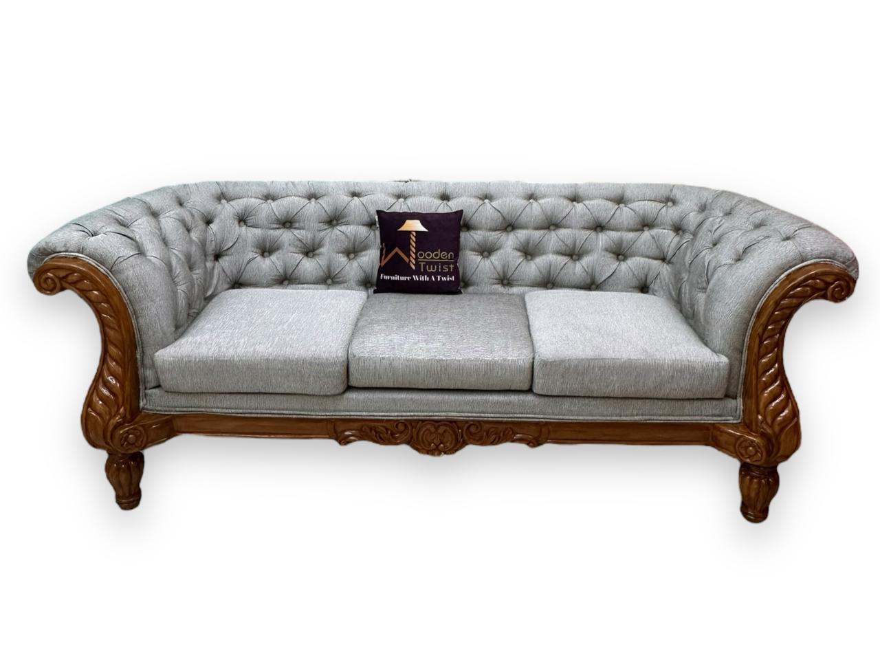 Button Tufted Sofa 