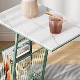 Side View of the Table with Books