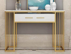 Chic Console Table with Storage Box - Sophisticated Style