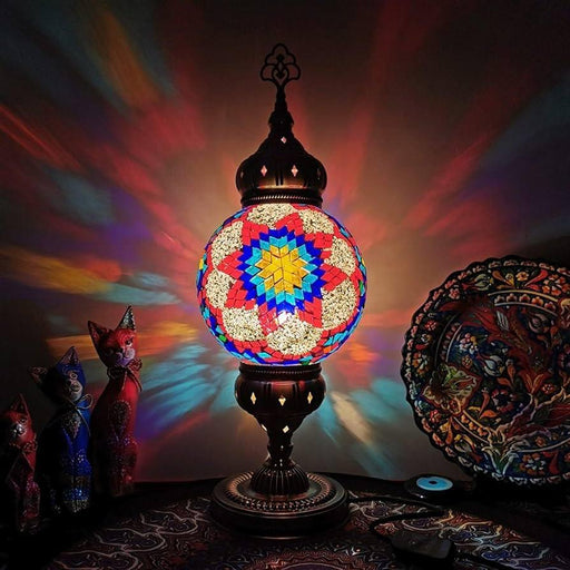 Turkish Glass Light Lamp - Front View