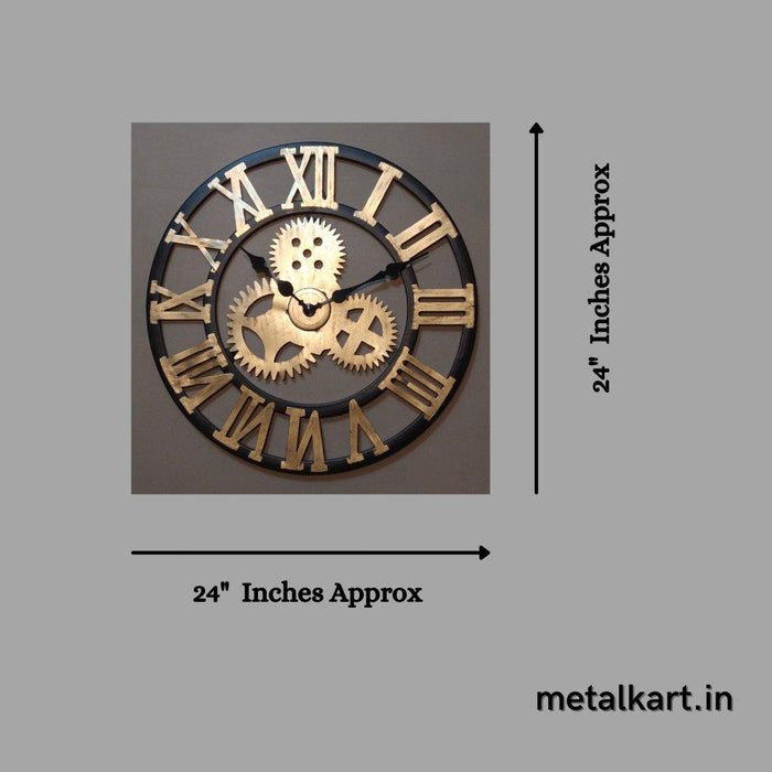 Home Décor Wall Clock in Metallic Variant