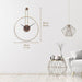 Contemporary Metal Clock for Office