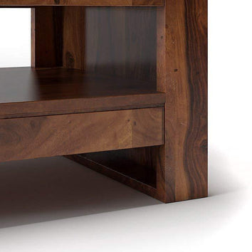 Moderna Wooden Handmade Solid Sheesham Wood Coffee Table - WoodenTwist