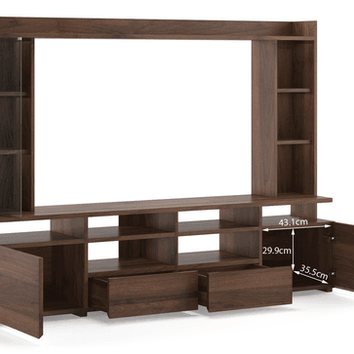 Wooden Handmade Solid Sheesham Wood TV Unit for Living Room - WoodenTwist